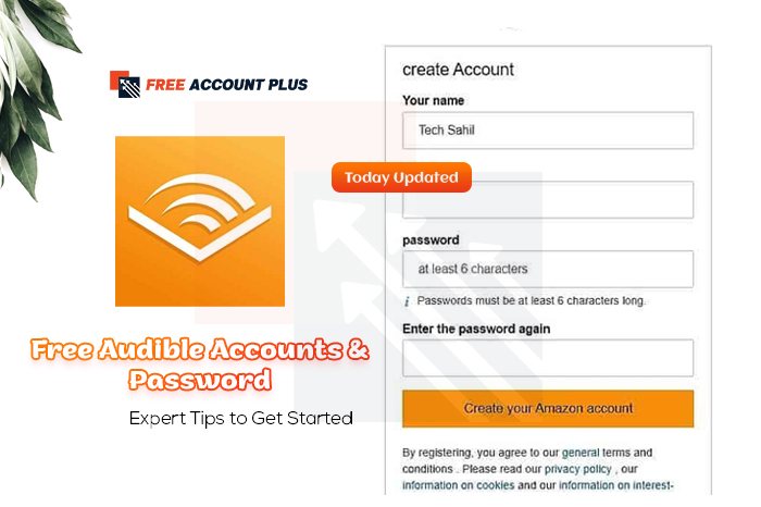 Free Audible Accounts & Password