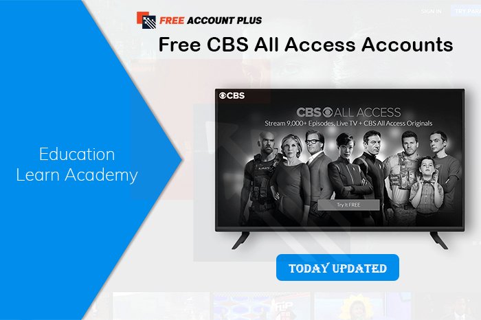 Free CBS All Access Accounts & Password