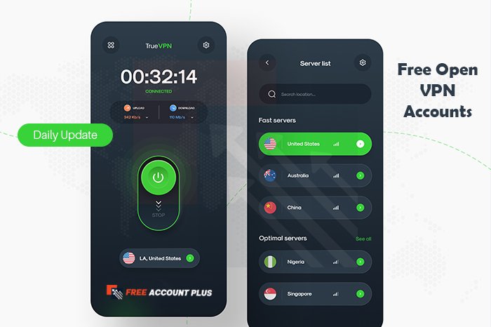 Free Open VPN Accounts & Password
