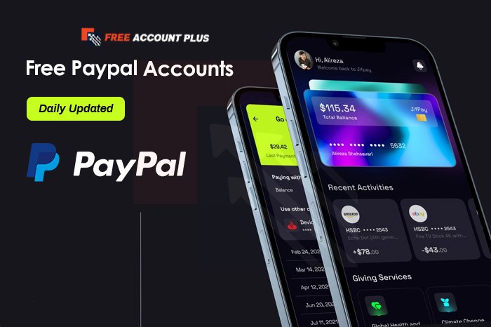 Free Paypal Accounts & Password