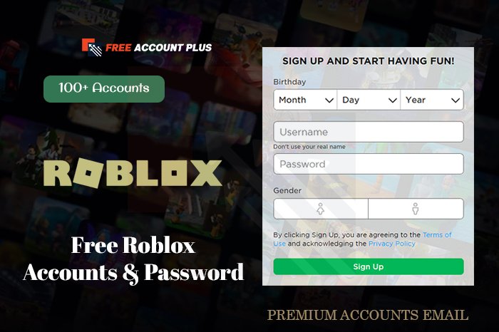 Free Roblox Accounts & Password