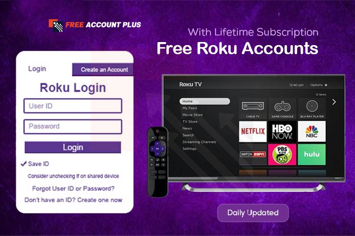Free Roku Accounts & Password