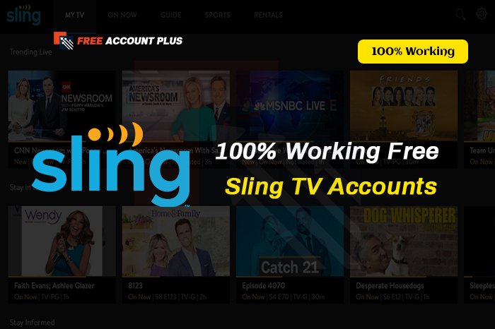 Free Sling TV Accounts & Password