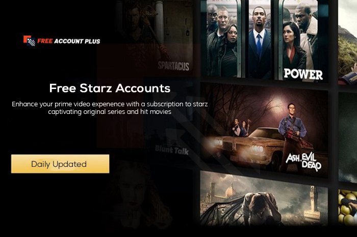 Free Starz Accounts & Password