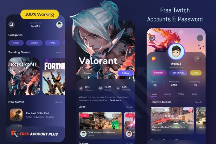 Free Twitch Accounts & Password
