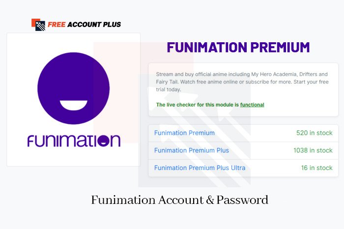 Free Funimation Accounts & Password