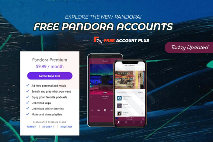 Free Pandora Accounts & Password