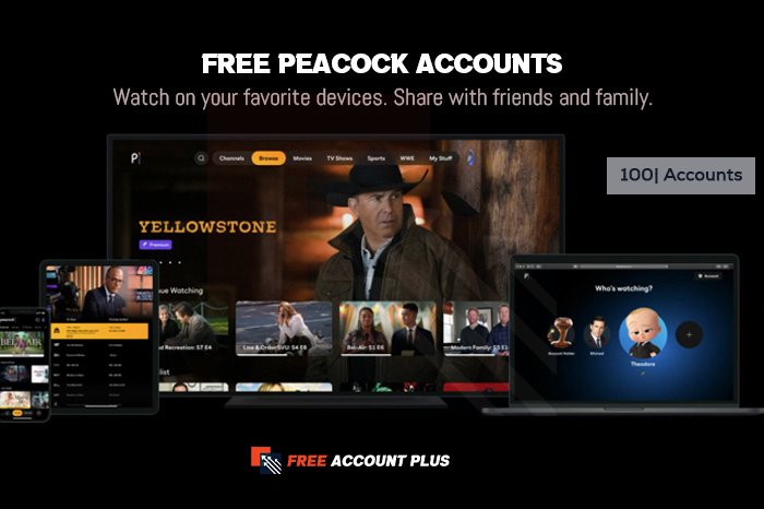 Free Peacock Accounts & Password
