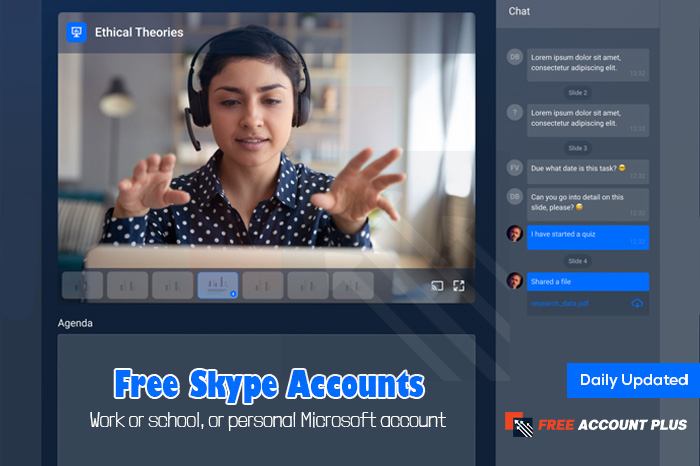 Free Skype Accounts & Password