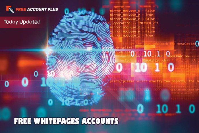 Free Whitepages Accounts & Password